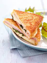 Croque Monsieur Jambon Mozzarella Et Basilic Croque Monsieur Recette Croque Monsieur Repas Rapide