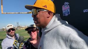 Arizona State Students Rush Field After UW Win