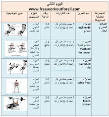 افضل جدول تمارين كمال الاجسام 5 ايام لسنة 2020 workout schedule workout vector free download