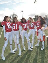 Watch The Victoria S Secret Angels Play The Most Glamorous Game Of Football Ever Halloween Costumes Friends Bff Halloween Costumes Trendy Halloween Costumes