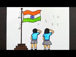 Republic Day Drawing For Kids 26 January Special Drawing Flag Drawing Easy Youtube Independence Day Drawing Drawing For Kids Flag Drawing