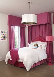 Maybe you would like to learn more about one of these? Adorable Girl S Room Features Hot Pink Valance With Matching Hot Pink Curtains Framing Red Velvet B Hot Pink Bedrooms Hot Pink Girls Room Pink Bedroom Curtains