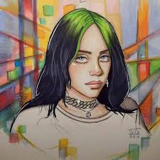 Gillian Campbell On Instagram I Had A Dream I Got Everything I Wanted Happy How This Turned Out Billieeilis Billie Billie Eilish Celebrity Drawings
