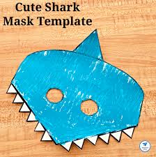 This listing is for (6) fish species black and white printable coloring mask jpg files that are in both a zip and pdf! Cute Shark Mask Template Jdaniel4s Mom