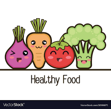 Healthy food lettering with raspberry, blackberry, strawberry, blueberry, peach, orange and greenery. Cartoon Healthy Food Pictures Cartoon On Net