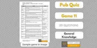 Hard trivia questions are supposed to be hard. Trivia Questions For Pub Quiz Game 11 20 General Etsy Trivia Questions And Answers Pub Quiz Trivia Questions