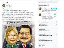 Maybe you would like to learn more about one of these? Anggota Ky Ri Farid Wajdi Pamit Di Twitter Purna Tugas Tunai Sudah Masa Jabatan