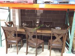 Only concern is there was a little chip on the extension leaf. Universal Broadmoore 9pc Dinning Set Model M4275 Costcochaser