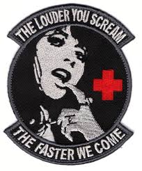 Titan One Europe Louder You Scream Faster We Come Medic Morale Patch Ecusson Brode Thermocollant Amazon Fr Cuis Embroidered Patches Cool Patches Morale Patch
