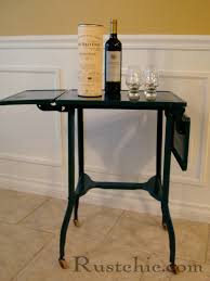 Repurposed Vintage Typewriter Desk Drink Cart Vintage Typewriters Repurposed Decor Repurposed Furniture