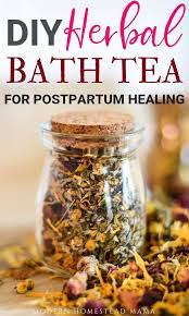 Diy Herbal Bath Tea For Postpartum Healing Modern Homestead Mama Herbal Bath Herbal Bath Tea Bath Tea