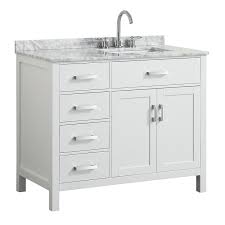 Search results for right offset sink within vanity tops. Belmont Decor Bdv043srrecwht Hampton 43 Inch Single Sink Vanity With Right Offset Rectangle Sink Belmont Decor