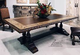 Side chair features upholstered seat and back, sold in set of 2. Hand Painted Dining Tables Online Accents Of Salado Long Dining Room Tables Dining Table Custom Dining Room Tables