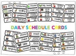 Mrs P S Kindergarten Daily Schedule Cards Daily Schedule Cards Classroom Schedule Schedule Cards