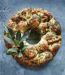 How to shape a christmas wreath bread. A Potato And Herb Bread Wreath To Make The Holiday Crowds Go Wild Chowhound Herb Bread Bread Wreath Bread Wreath Recipe