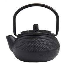 Beautifully Crafted Of Cast Iron Our Exclusive Mini Tea Kettle Is Lovingly Detailed With A Spout Curved Handle Round Lid And Tex Kettle Tea Kettle Cast Iron