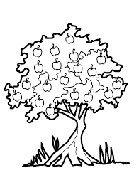 Old holm oak, evergreen tree. Free Printable Tree Coloring Pages For Kids