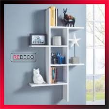 Cermin hias dinding warna duco putih dengan. Ambalan Hiasan Dinding Model Pitagoras Dekorasi Dinding Promosi Rak Dinding Minimalis Murah Shopee Indonesia