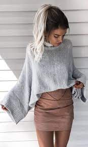 15 Cute Crop Top Sweater Outfits To Wear This Winter Society19 Trending Fashion Outfits Fashion Night Outfits