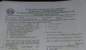 Soal ujian madrasah bahasa jawa. Beredar Soal Ujian Semester Madrasah Aliah Di Kediri Memuat Khilafah Bagian 1