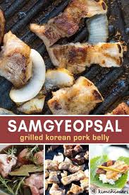 Korean Pork Belly Bbq In 2020 Sliced Pork Belly Recipe Pork Belly Pork Belly Recipes
