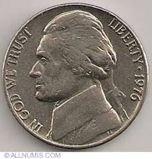 These are rare valuable nickels to look for in your pocket change. Jefferson Nickel 1976 Nickel Five Cents Jefferson 1938 2003 United States Of America Coin 5903