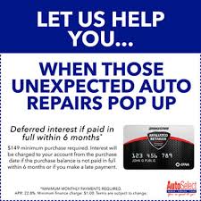First of all, you don't have to order it by mail. Get Free Financing On All Automotive Repairs Tires
