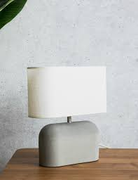 Small Concrete Table Lamp Table Lamp Table Lamps For Bedroom Lamp