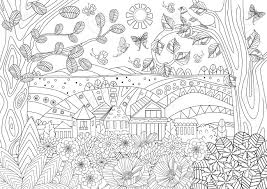 Owl filled with pretty meticulous and regular patterns. Summer Rustic Landscape For Your Coloring Book Royalty Free Cliparts Vectors And Stock Illustration Image 106016135