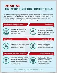 Management Checklist For New Employee Induction Training Program Infographicnow Com Your Number One Source For Daily Infographics Visual Creativity Induction Training Employee Training Onboarding New Employees