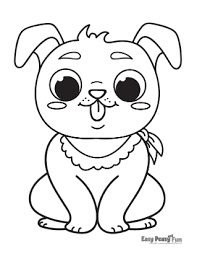 dog coloring pages 40 printable sheets easy peasy and fun