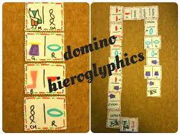 Domino Hieroglyphics For Ancient Project Egypt Project Hieroglyphics Ancient Egypt