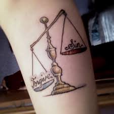 The primary libra symbol is the scale (libra is the latin word for weighing scales). On My Libra Scale I M Weighing Sins Forgiveness Scale Tattoo Forgiveness Tattoo Libra Scale Tattoo