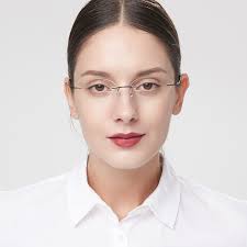 Vincent Chase Rimless Cat Eye Glasses Buy Silver Rimless Rectangle Vincent  Chase SLEEK STEEL VC E17133