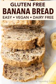 Easy Gluten Free Banana Bread Recipe Vegan Dairy Free In 2020 Gluten Free Banana Bread Easy Gluten Free Banana Bread Gluten Free Banana