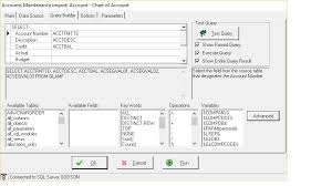 Error Importing Chart Of Account From Sage 300 Sage
