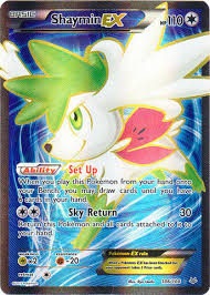 Shaymin has been featured on 21 different cards since it debuted in the platinum expansion of the pokémon trading card game. Shaymin Ex 106 108 Full Art Ultra Rare Pokemon Singles Roaring Skies Coretcg
