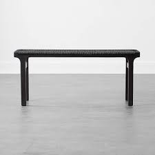 Find the best ottomans, footstools & poufs at the lowest price from top brands like handmade, christopher knight home, ikea & more. Small Black Leather Woven Bench Cb2