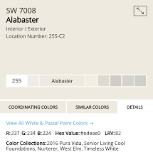 Jan 21, 2020 · benjamin moore hale navy is a transitional color, meaning is has the perfect balance of cool and warm undertones. Neutral Paint Colors Sherwin Williams Alabaster Living Letter Home