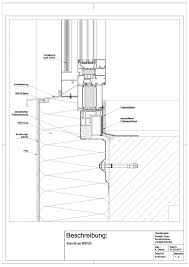 B 05 0001 Schnitt An Wdvs Wdvs Vorhangfassade Fenster