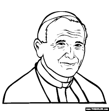 Peter's square, pope francis asked for everyone to pray for pope emeritus benedict xvi and himself. Pope John Paul Ii Coloring Page Free John Paul I