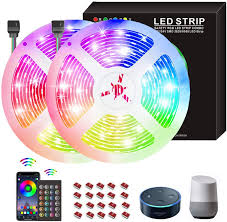 Check spelling or type a new query. Buy 65 6ft Led Strip Lights For Bedroom Color Changing 5050 Rgb Led Lights With Remote Upgrade App Control Led Light Strips For Room Christmas Tv Kitchen Party Online In Germany B08k324zry