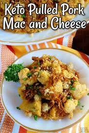 Leftover pulled pork is really tasty and versatile! Keto Pulled Pork Mac And Cheese Low Carb Yum