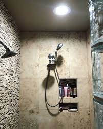 Should the pot lights be placed in the box part of the coffered ceiling or within the box in the actaual ceiling? Shower Lighting In 2020 Led Can Lights Recessed Lighting Led Recessed Lighting