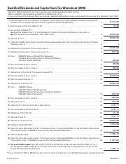 A person in the 35% bracket does not pay 35% on their entire income, only on the portion over $200k. 2018 Qualified Dividends And Capital Gain Tax Worksheet Pdf Qualified Dividends And Capital Gain Tax Worksheet 2018 U2022 See Form 1040 Instructions For Course Hero