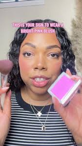 Dont be afraid of that bright pink blush! Add a lottle colour that  brightens your complexion and adds that fresh effortless finish. Using  @Dior Rosy Glow 001 Pink #diorrosyglow #pinkblushes ...