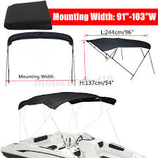 Save $22.00 ( 10% off ) compare at $230.00. Boat Pontoon 4 Bow Bimini Top Replacement Canvas With Zippered Pockets No Frame 89 95 Picclick