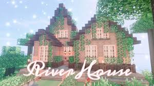 The riverbend is a rustic style house plan with stone and porches. Simple Minecraft River House Novocom Top