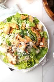 Vegan Chicken Caesar Salad Chicken Caesar Salad Caesar Salad Clean Eating Vegan