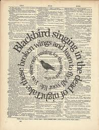 Blackbird Singing In The Dead Of Night Lyrics And Chords Bookish Upcycled Repurposed Books And Pages Song Lyrics Art Beatles Art Black Bird